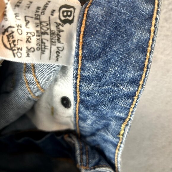Bullhead Y2K Slim Straight Mens Size 29x30 Straight Blue Denim Jeans - Picture 3 of 9